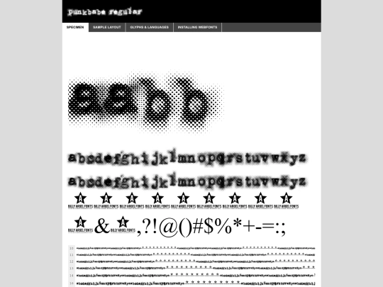 webfontkit-20240617-124028/punkbabe_trial-demo screenshot
