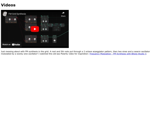 videos screenshot