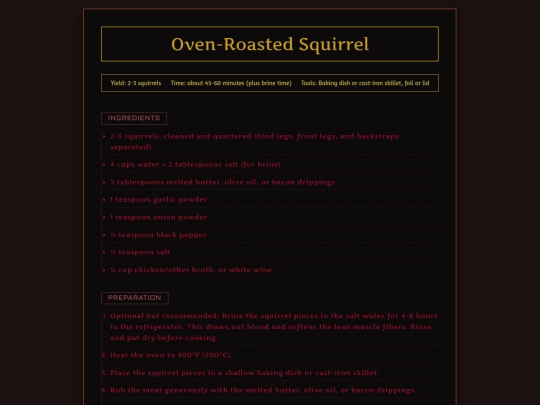 recipe_cards/oven-roasted-squirrel screenshot