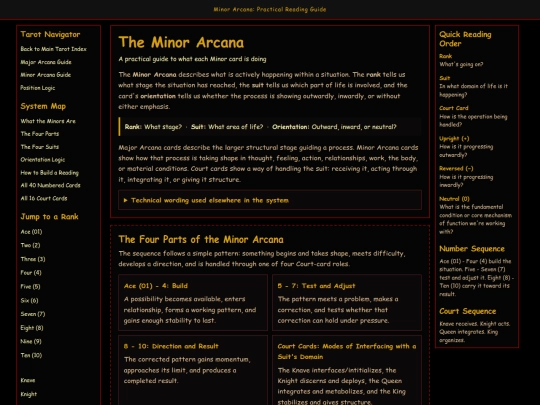 tarot/minor screenshot