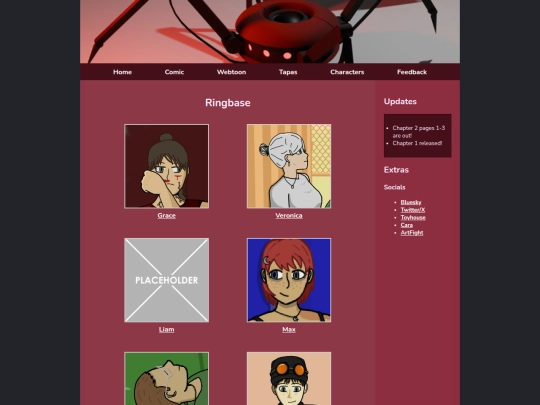 Characters screenshot