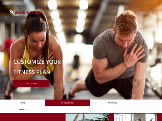 second_web/Fitness screenshot