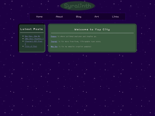 blog screenshot