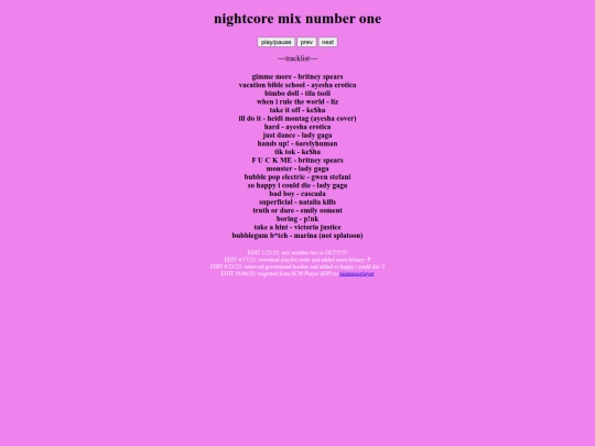 playlists/nightcore1 screenshot