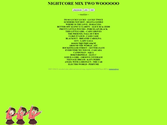 playlists/nightcore2 screenshot