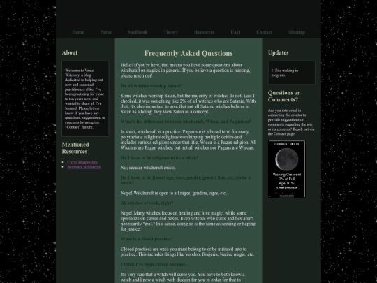 faq screenshot
