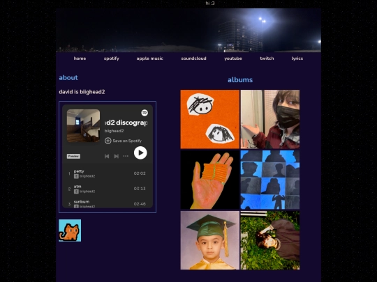albums screenshot