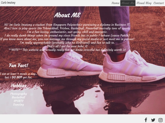 aboutme screenshot