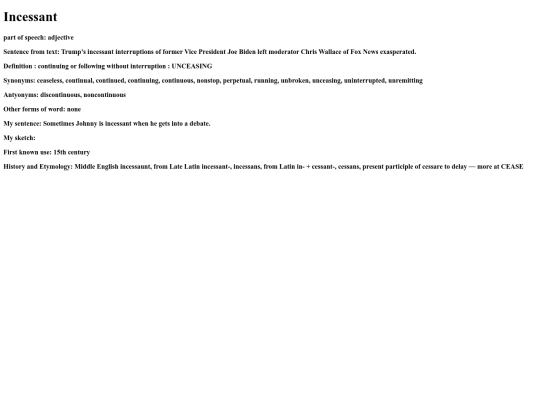 language201023incessant screenshot