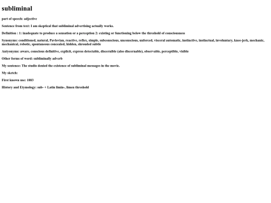 language201911Subliminal screenshot