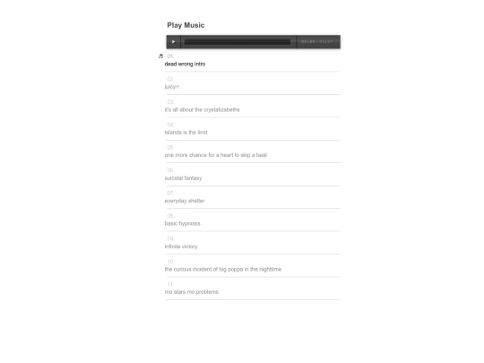 AndroidWebApp/PlayMusic screenshot