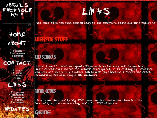 links screenshot