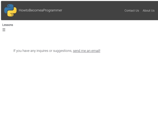 contact us screenshot