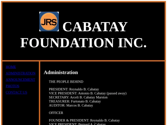 administration screenshot