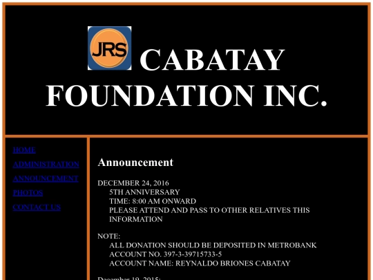 announcement screenshot