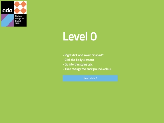 CodeGame/level0 screenshot