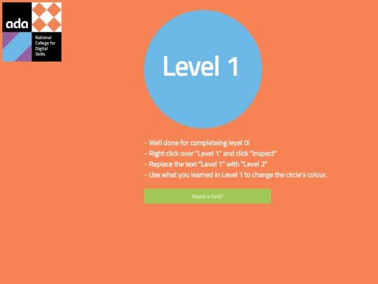 CodeGame/level1 screenshot