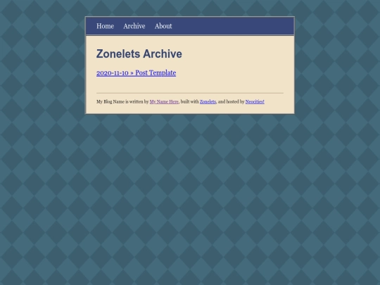 zonelets/archive screenshot