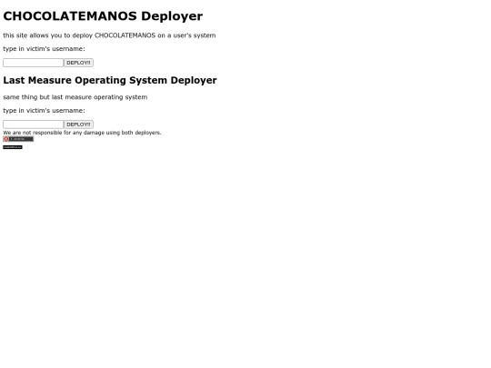 deploy screenshot