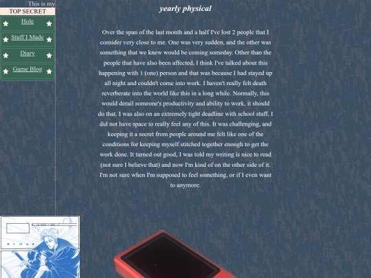 diaryphysical screenshot