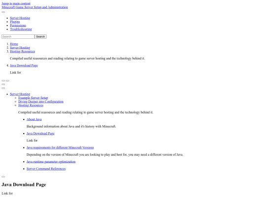 1 Server Hosting/3 Hosting Resources/r_java_download_page screenshot