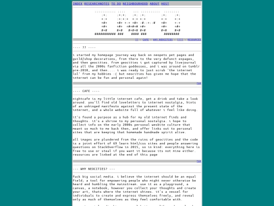 personal/about screenshot