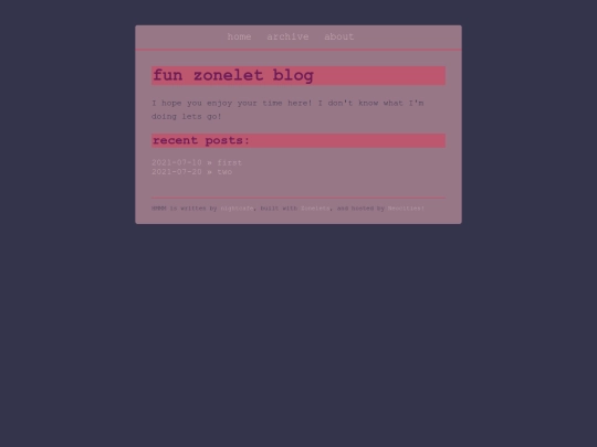 zonelets screenshot