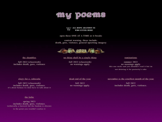poems screenshot