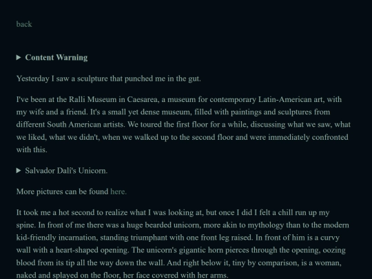 essays/unicorn screenshot