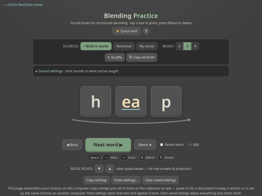 basic-reading/blending-practice screenshot