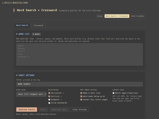bingo-and-games/word-search-and-crossword screenshot