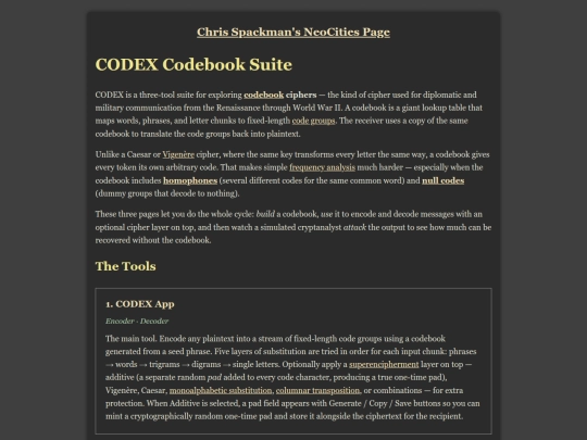 codebooks screenshot