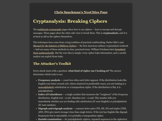 cryptanalysis screenshot