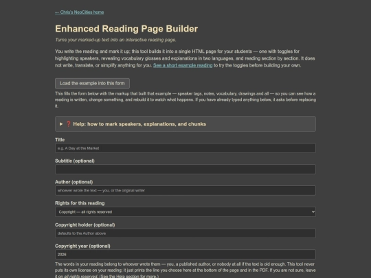 enhanced-reading-builder screenshot