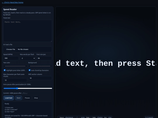 speed-read/speed-reader screenshot