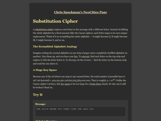 traditional-cryptography/substitution screenshot