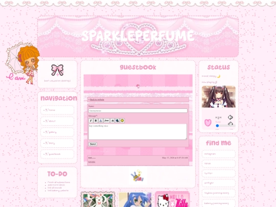 guestbook screenshot