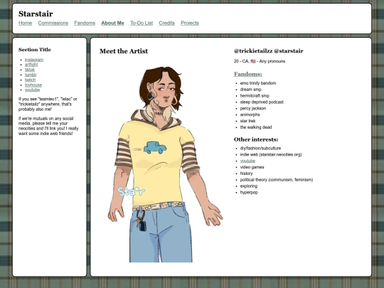 info screenshot