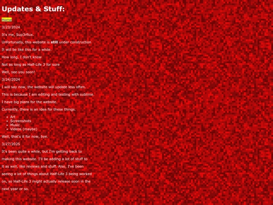 updates screenshot