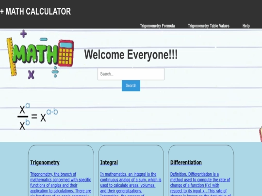 index screenshot