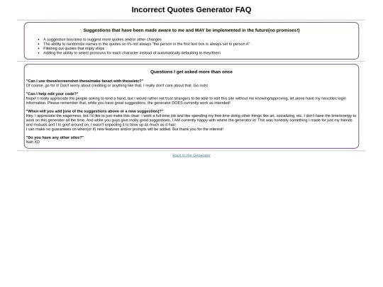faq screenshot