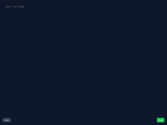 notes screenshot