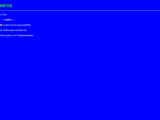 Info screenshot
