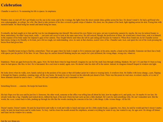 fics/celebration screenshot