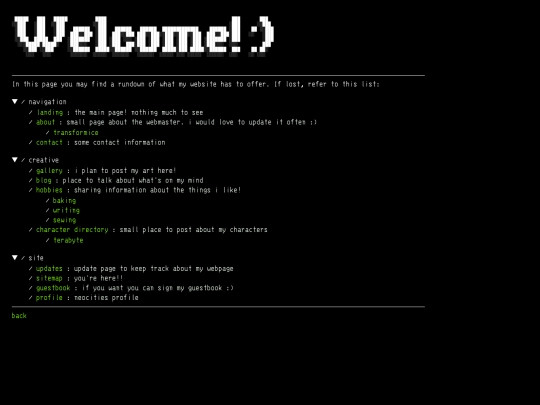 sitemap screenshot