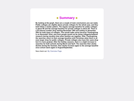 summary screenshot