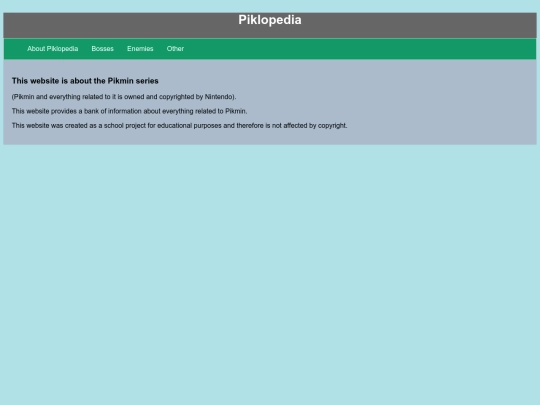 Piklopedia/home screenshot