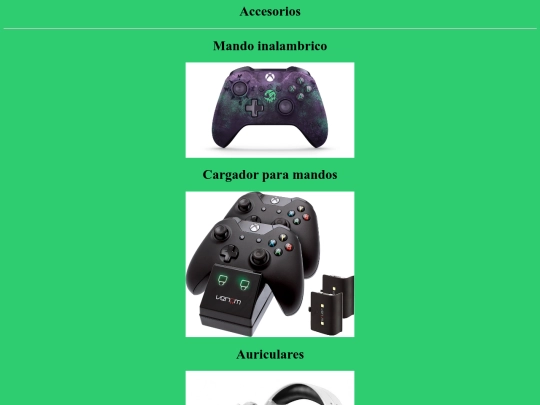 AccesoriosXbox screenshot