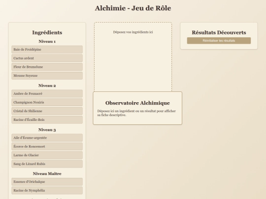 alchimiegame screenshot
