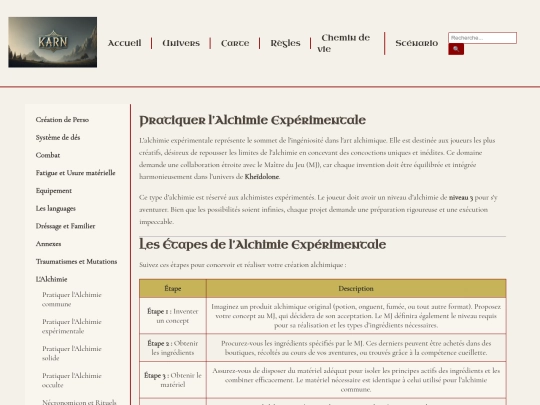 regles/alchimie/experimentale screenshot